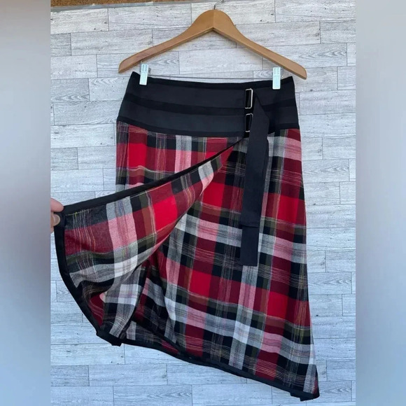 Public School Plaid Asymmetric Tartan preppy aesthetic skirt 6 - Picture 7 of 14